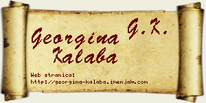 Georgina Kalaba vizit kartica